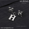 64058-china wholesale 925 couleur argent alphabet H ensemble de bijoux